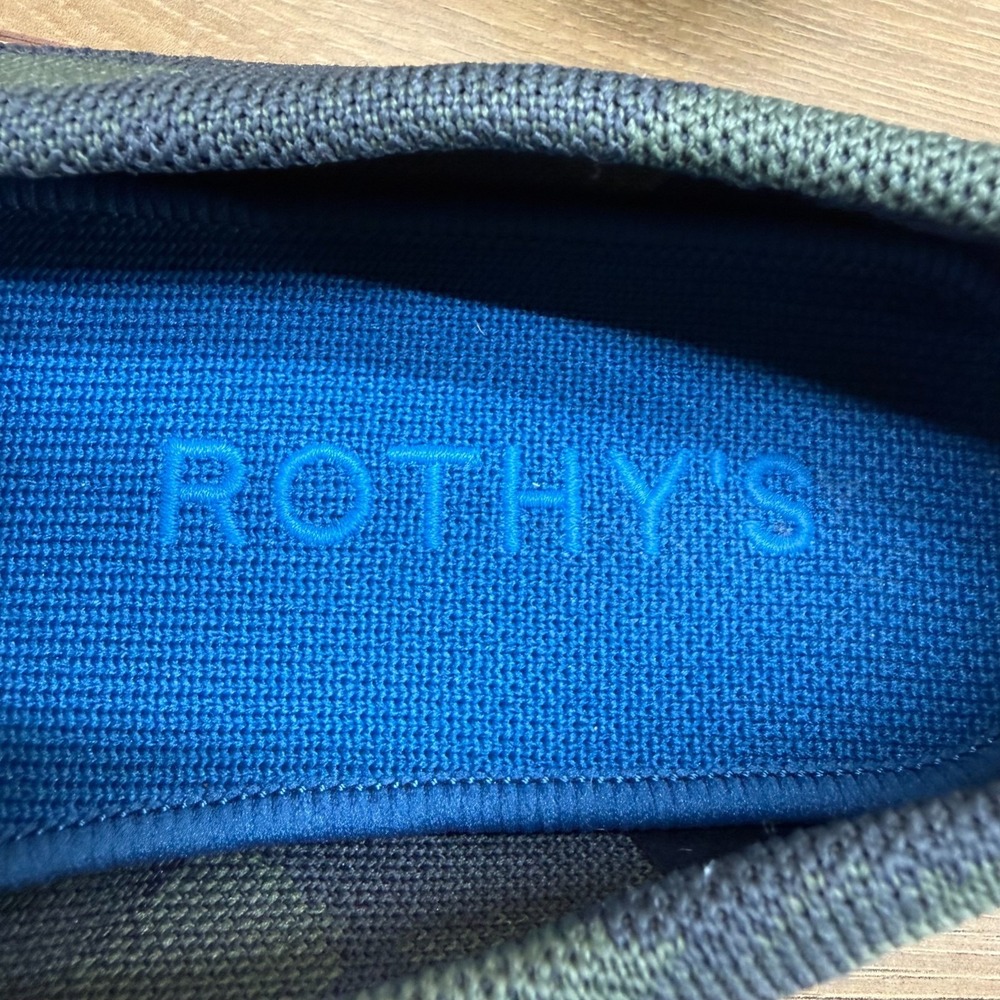 Rothys The Driver Loafer Mens 8 Forrest Camo Penny Modern Minimalist Travel Walk - Picture 10 of 10